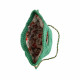 DHN Tasarım Hand Made Mind Yesil Penye İp Örme El-Kol Çanta  