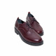 DHN Kadın Bordo Renk Bağcıklı Loafer Ayakkabı