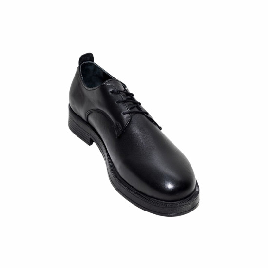DHN Kadın Siyah Renk Bağcıklı Loafer Ayakkabı